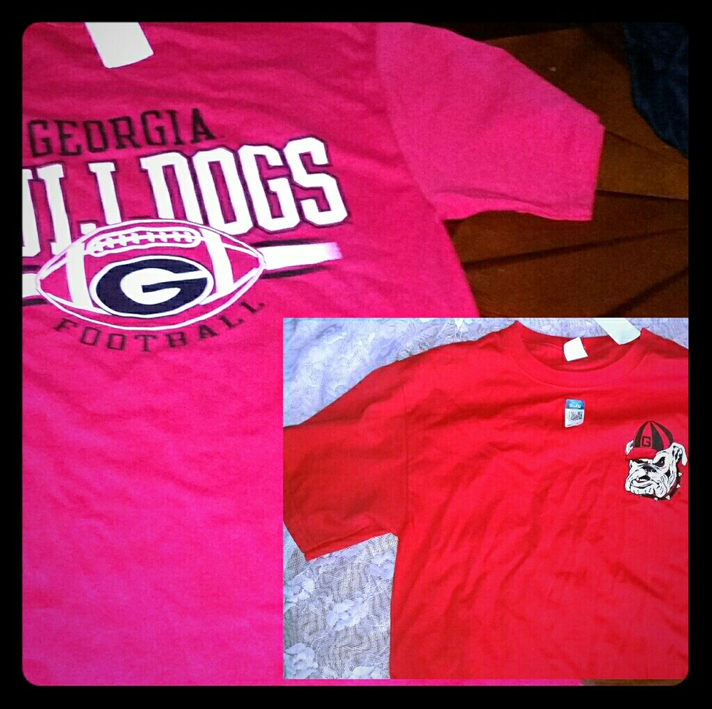 Adult small Georgia Bulldogs Hanes tee-shirt NWT